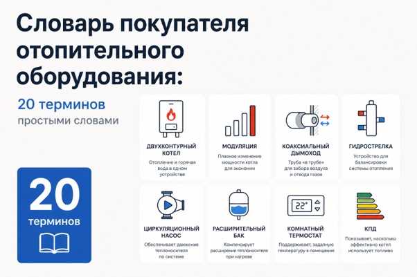 Словарь покупателя отопительного оборудования: 20 терминов простыми словами