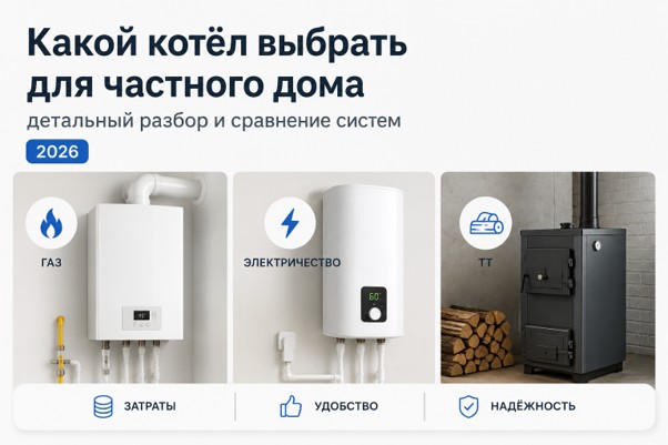 Какой котел выбрать для частного дома: детальный разбор и сравнение систем