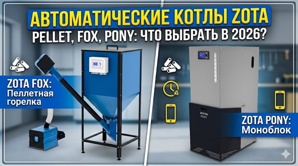 Автоматические пеллетные котлы Zota: стоит ли переплачивать за автоматику?