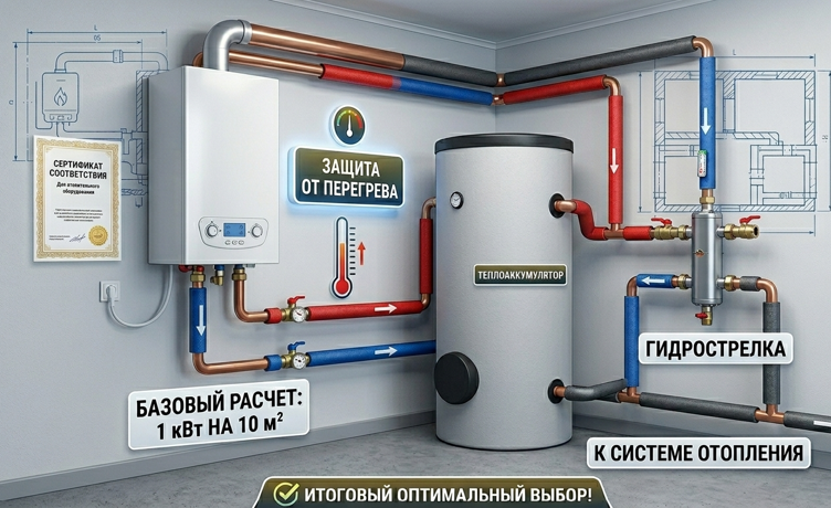 Как рассчитать мощность котла: 3 простых правила без формул
