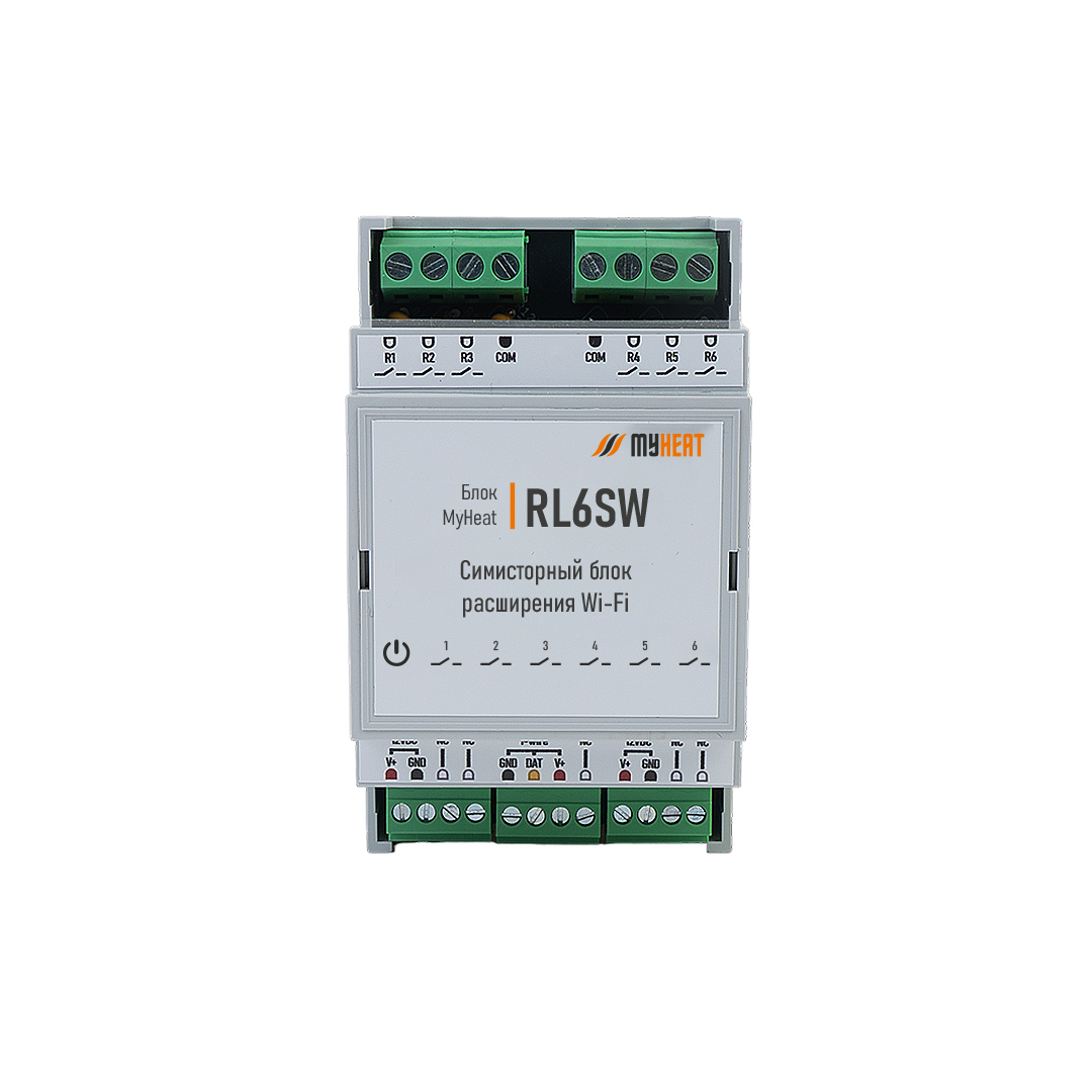 Релейный блок расширения WiFi MyHeat MH-EX-RL6SW