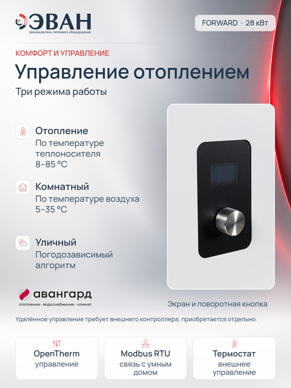 Электрическая миникотельная ЭВАН FORWARD - 28