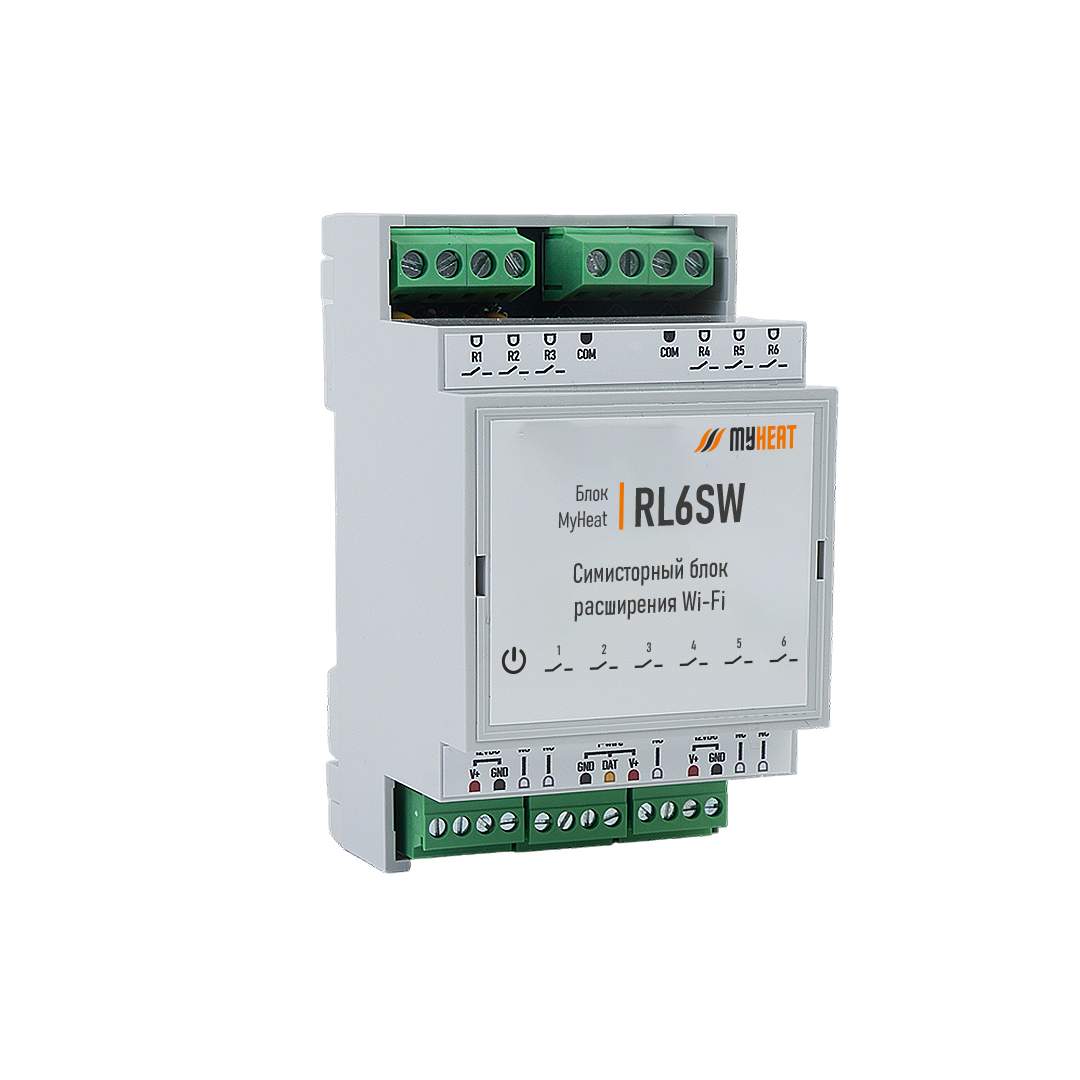 Релейный блок расширения WiFi MyHeat MH-EX-RL6SW