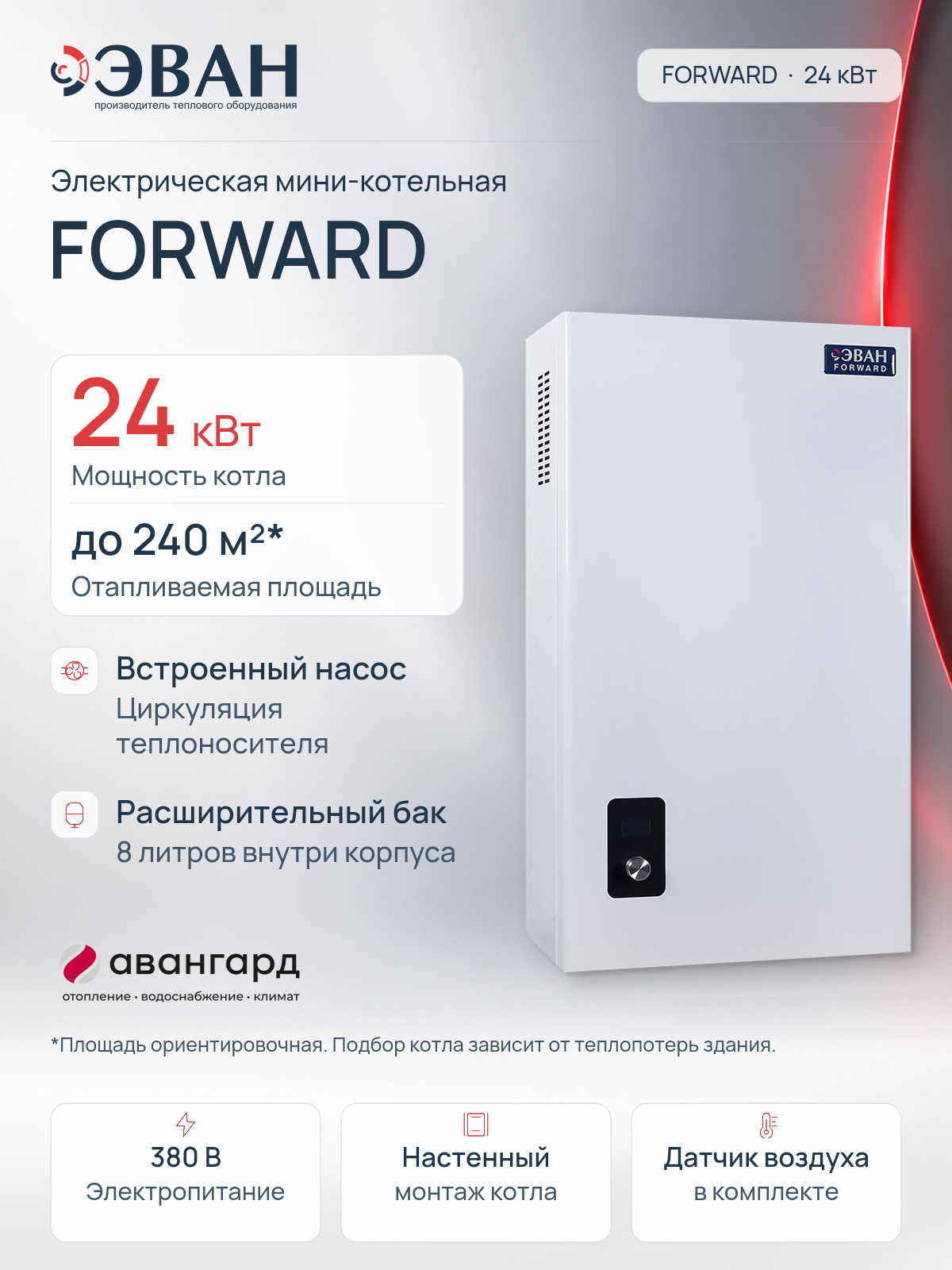 Электрическая миникотельная ЭВАН FORWARD - 24