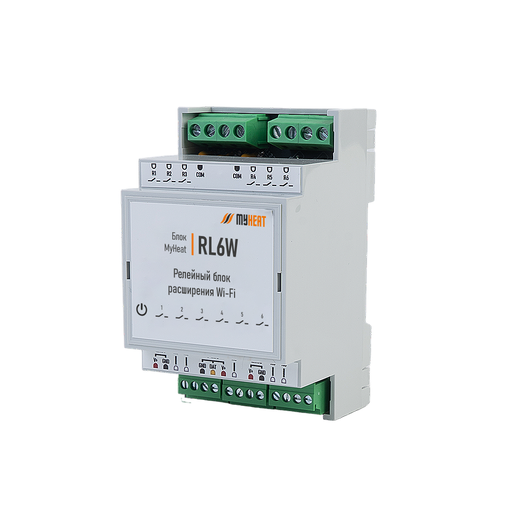 Релейный блок расширения WiFi MyHeat MH-EX-RL6W