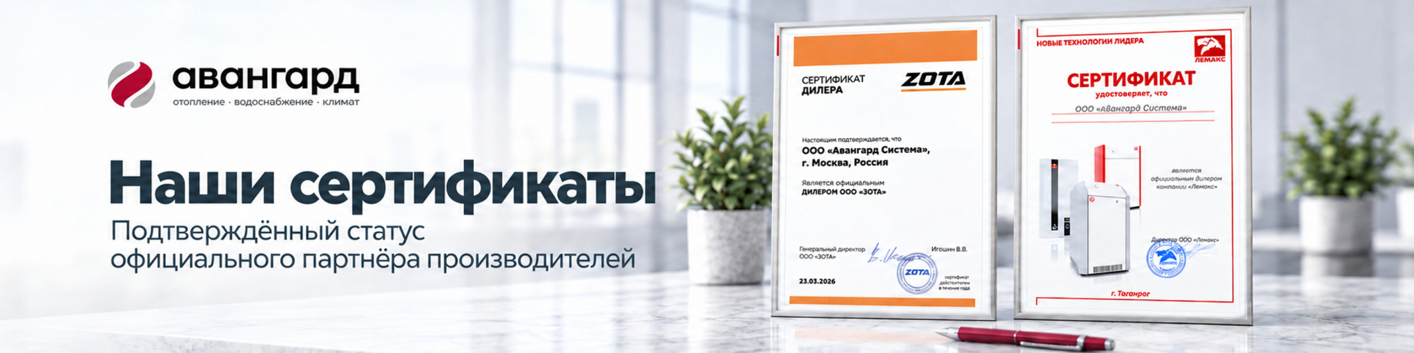 Наши сертификаты и удостоверения