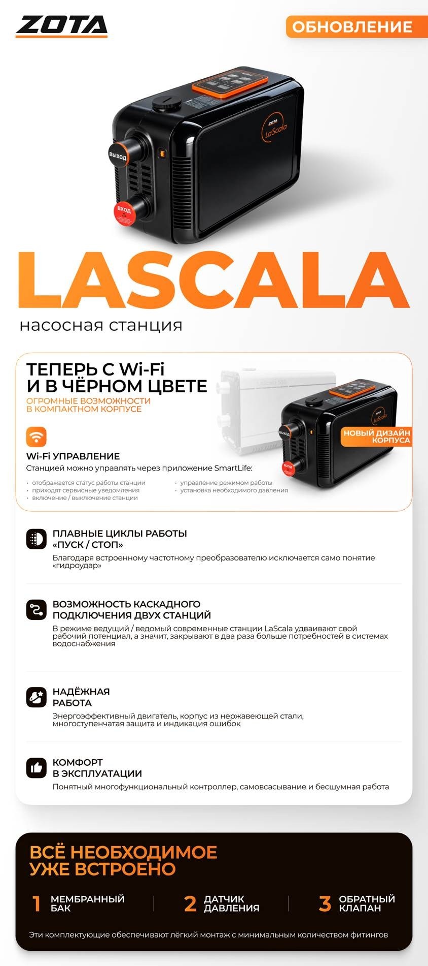 Насосная станция ZOTA LaScala-550-new