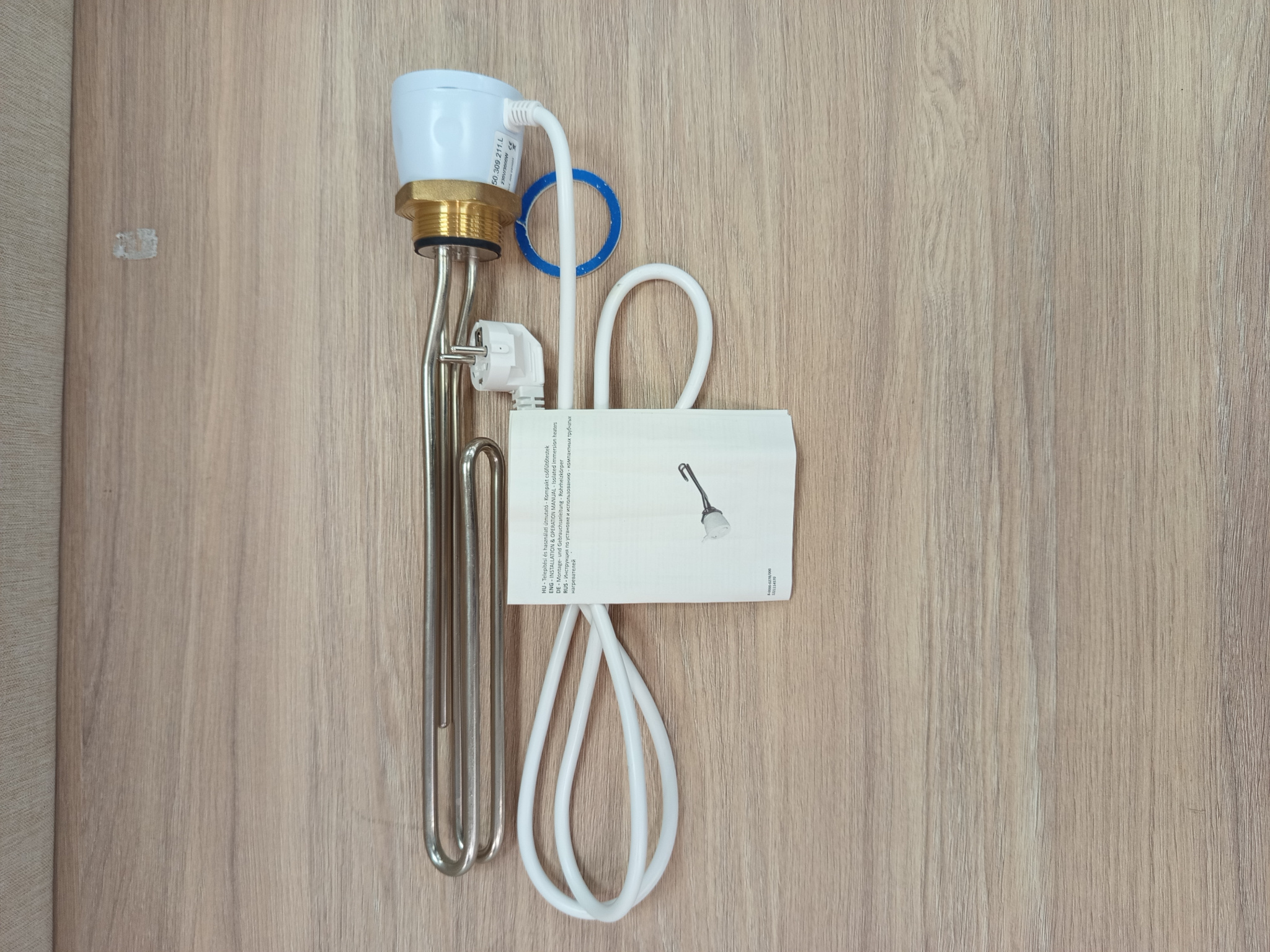 Блок ТЭН (ТЭНБ) с термостатом 3 кВт G6/4'' 230В