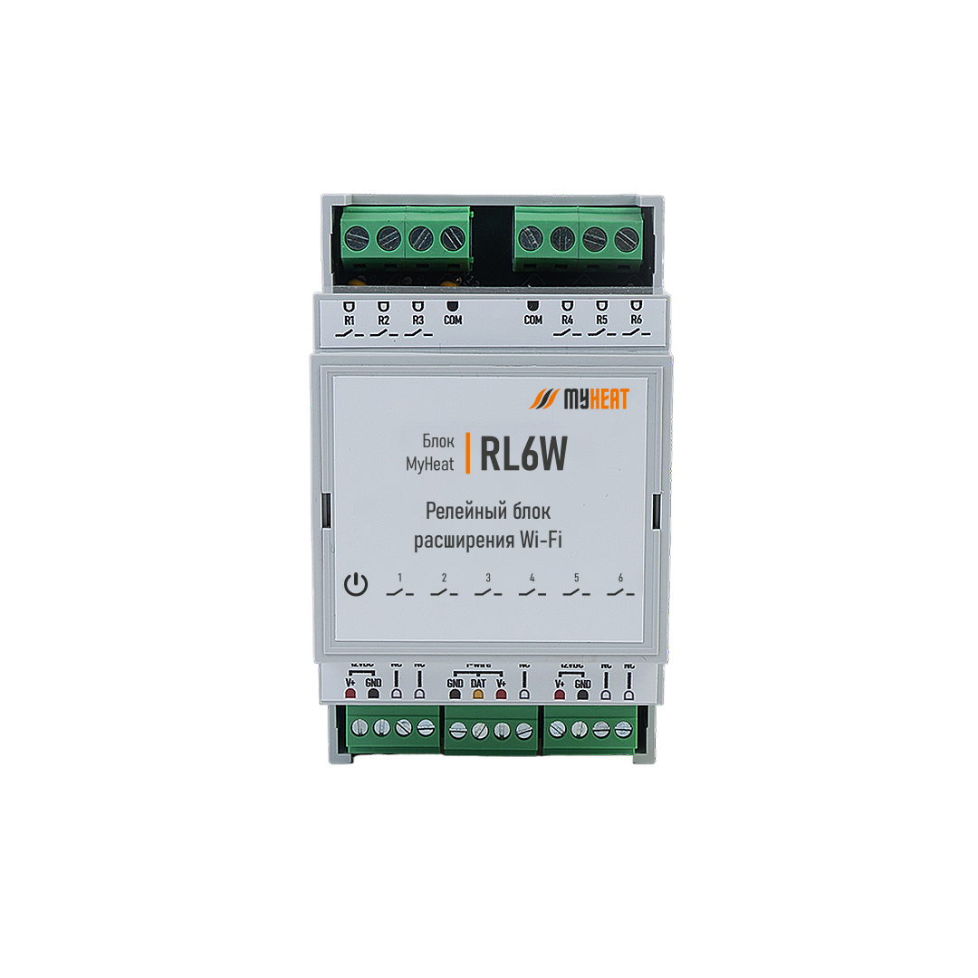 Релейный блок расширения WiFi MyHeat MH-EX-RL6W